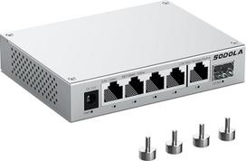 SODOLA 5 prievadų valdomas 2,5Gbit komutatorius su 1 10G SFP+, aliumininiu aušinimu ir magnetinėmis kojelėmis - LACP/QoS/VLAN/IGMP valdomas kelių gigabitų komutatorius namų ir profesionaliems tinklams