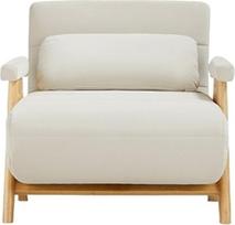 Sofa lova kėdė, konvertuojama sofa lova, daugiafunkcinė miegamoji kėdė, kėdė namams, bendrabučiui (balta)