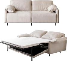Sofa lova svetainei, 2-in-1 išskleidžiama moderni universali miegamoji sofa su atminties putų čiužiniu - erdvi 2 vietų sofa butui, miegamajam
