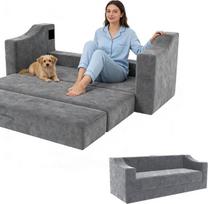 Sofa lova, 160 cm pločio, dvivietė sofa su miego funkcija, poilsio sofa, maža sofa paauglių kambariui, modulinė sofa be kaulų, moderni sofa svetainei su 62 cm gilia sėdyne, neremontuojama