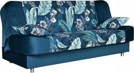Sofos modelis „Sara Print Duo“, sofa su miego funkcija, miegamoji sofa, miegamoji sofa su daiktų dėže, poilsio sofa, patogi atsipalaidavimui, elegantiškas dizainas, skirta svetainei, miegamajam, „Spring 1“