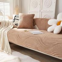 Sofos užvalkalas, I formos kampinė sofa, aksominis, U formos sėdimoji dalis, šunims ir katėms skirtas sofos apsauginis užvalkalas, elastingas, be porankių, vandeniui atsparus sofos užvalkalas, antklodė, sofos apsauginis užvalkalas, 1/3/2/4 vietų, DD 110 x