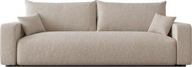 Sofos-lova su daiktų dėže, 246 x 93 cm – „Sofa Boucle“ – 3-vietė sofa su miego funkcija – sofa su miego funkcija – svetainės sofa – sofa-lova