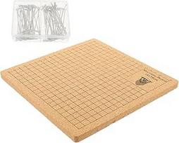 SOIMISS 1 rinkinys kamštinės lentos ir T formos smeigtukų Macrame lenta Macrame projekto lenta Macrame amatų lenta Braiding Knot Boards for Grid Ropes Knotting Projects Board Nerūdijančio plieno