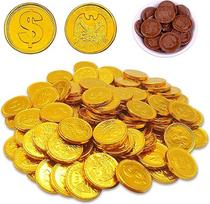 Šokoladiniai „Goldtaler“ / eurų monetos, 200 g | Valgomos šokoladinės taurelės, įvyniojamos į auksinę foliją, puikiai tinka lobio paieškoms, vaikų gimtadienio šventėms arba kaip dovanėlės šventinėms dovanų maišeliams