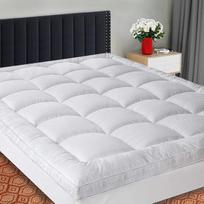 SOPAT čiužinio antčiužinys Extra Thick Cooling Mattress Topper 8 - 21 colių gylis Double Trim, hipoalerginis Down Alternative Filling kvėpuojantis