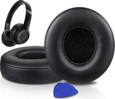 SOULWIT pakaitiniai ausų įdėklai "Beats Solo 4" belaidėms ausinėms, "Solo4" ausų įdėklai su minkšta proteino oda, didelio tankio triukšmo izoliacijos putomis, ypač stori