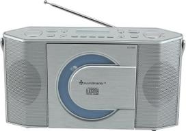 Soundmaster RCD1770SI DAB+ FM radijo imtuvas CD-MP3 grotuvas CD-R ir CD-RW Nešiojamas baterija ir elektros tinklu maitinamas LCD ekranas su data ir laiku USB ir ausinių jungtis