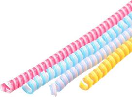 sourcing map 1.8m USB Cable Sleeve Coiled Cable Protector Red Purple Yellow Blue