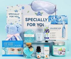 SPA dovanų rinkinys, unikalus vonios dovanų rinkinys moterims, saviugdos dovanos, atpalaiduojanti SPA dovana, vonios ir SPA dovanų krepšelis moterims, su priežiūros rinkiniu, SPA produktai namams