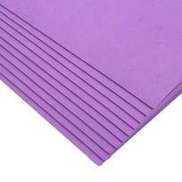 Spalvotos EVA putų plokštės rankdarbiams – 10 vnt. pakuotė, 40 x 60 cm, netoksiškas kartonas su kempinės tekstūra vaikų meno projektams (violetinės spalvos)