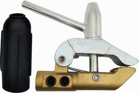 Sparnuotoji suvirinimo gnybtas, 【viršuje geležis, apačioje varis】 500 A–600 A [modelis B] | Suvirinimo įžeminimo gnybtas su svirtine, dantytomis gnybtų žandėmis, skirtas dirbtuvėms ir namų meistrams
