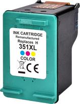 Spausdintuvo kasetė, suderinama su „HP 351 XL“ spalvotais spausdintuvais: „Deskjet D4360“, „D4260“, „Officejet J5730“, „J5740“, „J5615“, „J6410“, „J6424“, „Photosmart C4400“, „C4280“, „C4“42424 SPausdintuvas