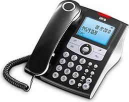 SPC Elegance ID - fiksuotojo ryšio telefonas su apšviečiamu ekranu, 2 tiesioginėmis atmintimis, telefonų knyga, skambinančiojo ID, laisvų rankų įranga ir praleisto skambučio indikatoriumi - juodas