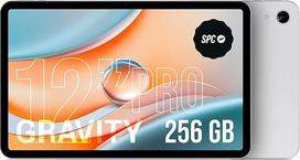 SPC Gravity Pro - 12 colių planšetinis kompiuteris su matinio vaizdo FHD ekranu nuo atspindžių, 256GB išplečiama, 6GB RAM, 4G ryšys, aštuonių branduolių ir "Android 14", 18 W greitasis įkrovimas, Mėnulio rūko spalva