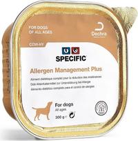 SPECIFIC Allergen Management Plus (CΩW-HY) 6 x 300 g - Hipoalerginis ėdalas šunims su hidrolizuota lašiša - drėgnas ėdalas šunims - Omega-3 - be glitimo - visų amžiaus grupių šunims - DECHRA Veterinary Products