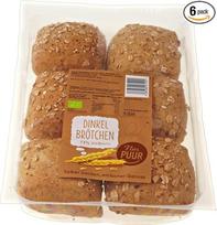 Speltos bandelės, 73 % viso grūdo, 6 vnt. pakuotė, 1 x 300 g