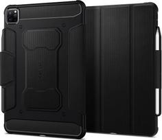 Spigen "Rugged Armor Pro" dėklas, suderinamas su "iPad Pro 12,9 colių 6 2022 | 5 2021 kartos "iPad Pro" su "Apple Pencil" (2 kartos) laikikliu - juodas