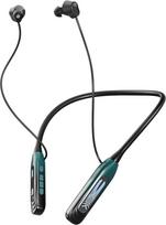 Sportinės laidinės „Bluetooth“ ausinės su kaklo juosta, į ausį įdedamos „Bluetooth“ ausinės su ENC triukšmo slopinimu, IPX6 atsparumu vandeniui ir mažu vėlavimu, skirtos sportui, dviračių sportui ir biurui (mėlynos)