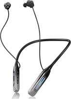 Sportinės „Bluetooth“ ausinės su kaklo juosta ir laidu, „Bluetooth“ ausinės su triukšmo slopinimu (ENC), atitinkančios IPX6 atsparumo vandeniui standartą ir pasižyminčios mažu vėlavimu, skirtos sportui, dviračių sportui ir biurui (pilkos spalvos)