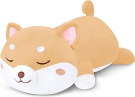 SQEQE svorinis „Shiba Inu“ pliušinis žaislas, pliušinis žaislas su svoriu, 35 cm | Minkštas ir glostantis pliušinis žaislas, svorinis pliušinis žaislas, dovana vaikams ir suaugusiems