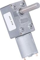 Sraigtinis reduktoriaus variklis su savaiminio fiksavimo mechanizmu, 12 V nuolatinės srovės, 90 aps/min, cinko lydinys, 8 x 33 mm srieginis velenas, skirtas „pasidaryk pats“ tipo robotų sukamojo stalo variklio transmisijai, aukštos našumo