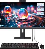 Stacionarusis kompiuteris „Viskas viename“ 27, „Core i7“ procesorius (iki 3,0 GHz), 512GB SSD, 16GB RAM, su ištraukiamąja internetine kamera; „Viskas viename“ kompiuteris su reguliuojamu ekranu, „Wi-Fi 6“, „Bluetooth 5.3“; idealiai tinka nuotoliniam dar
