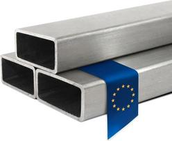 Stahl-Shop24 – Nerūdijančio plieno stačiakampis vamzdis V2A, tuščiaviduris profilis, suvirintas, poliruotas, statybinis vamzdis, kvadratinis vamzdis statyboms, medžiaga 1.4301, ilgis: 1000 mm, matmenys: 60 x 40 x 3 mm