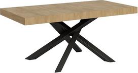 Stalas "Volantis Extendible Oak Natural" 90 x 180 cm ilgio 284 rėmas antracito spalvos