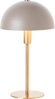 Stalinė lempa "Lightbox Mushroom" | 36 cm aukštis, 20 cm skersmuo | Stalinė lempa su svyruokliniu jungikliu | Įspūdinga LED lempa kaip naktinė lempa miegamajame | E14 | Aukso / Matt Taupe / Pilka metalo spalva