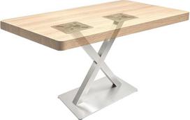 Stalo rėmas, X formos stalo kojos iš nerūdijančio plieno, valgomojo stalo pagrindinis rėmas, stalo takeliai „pasidaryk pats“, aukštis 72 cm