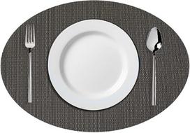 Stalo servetėlės, ovalios stalo servetėlės, skirtos apvaliam stalui, valgomojo stalui, 6 vnt. rinkinys, atsparios karščiui, plaunamos virtuvės stalo servetėlės, lengvai valomos, neslystančios stalo servetėlės (tamsiai pilkos)