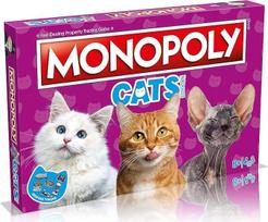 Stalo žaidimas "Winning Moves Cats Monopoly", įsigykite 22 mėgstamiausias mūsų kačių vietas, kuriose jos gali užmigti, ir apsikeiskite vietomis, kad pasiektumėte sėkmę - puiki dovana 8 metų ir vyresniems vaikams - rožinė
