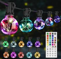 StarryEver LED pasakų žibintai Lauko spalvinga išplečiama 30+2 lemputės Pasakų žibintai Lauko galia 24 spalvos 9 m G40 lauko pasakų žibintai su nuotolinio valdymo laikmačiu sodo balkono balkono kiemo kiemo partija dekoravimas