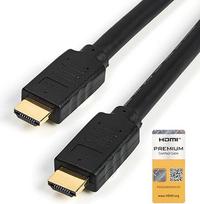 StarTech.com 7 m Premium Certified HDMI 2.0 Cable with Ethernet - High Speed Ultra HD 4K 60Hz HDMI Connection Cable HDR10 - HDMI Cable (Male/Male) - for UHD Monitors/TVs/Displays (HDMM7MP)