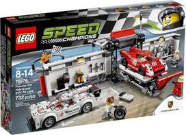 Statybinis rinkinys Lego Speed Champions 75876 Porsche 919 Hybrid ir 917 K Pit Lane
