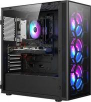 STGSivir žaidimų kompiuteris, Ryzen 5 5500, RTX 2060S 8G, 32G DDR4, 1T SSD | Žaidimų kompiuteris, skirtas transliacijoms, vaizdo redagavimui, namų darbams, iki 4,2 GHz, WLAN 6, BT 5.0, 4K, HDMI, DP, „Win11 Pro“, ARGB