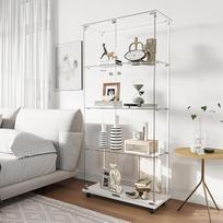 Stiklinė vitrina su ratukais, 2 durys, nuimama stiklinė vitrina ir stiklinės durys, 4 lentynos, stiklinė vitrina, kolekcionieriaus vitrina, vitrina