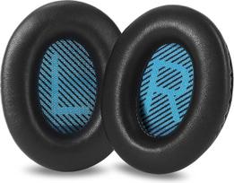 Stori avikailio odiniai ausų pagalvėlės, skirtos „QC 35“ ir „QC35ii“ modeliams, minkštos odinės atsarginės ausų pagalvėlės, skirtos „Bose QuietComfort 35“ / „QuietComfort 35ii“ ausinėms, patogios ir patvarios (juodos)