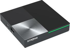 STRONG Leap-S3 Pro 4K UHD "Google TV" transliacijų dėžutė su eterneto prievadu, "Android 12", 4GB RAM + 32GB atminties, "Wi-Fi 6", integruotu "Chromecast", "Google" balso valdymu, "Dolby Atmos" ir "Dolby Vision