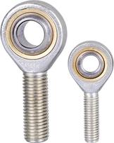 Strypo galo guolis, 2 vnt. M8 x 1,25 mm išorinis/vidinis sriegis, SIL8T/K tipo dešiniojo/kairiojo sriegio strypo galo guolis (išorinis sriegis, SA8T/K (dešinysis M8*1,25))