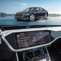 Suderinama su "Audi A6 C8 A7 4G 2018-2025" ir "Audi Q7 4M Q8 2020-2025" Navigacijos ekrano apsauga 10,1 colio viršutiniam ekranui Apsauginis grūdintas stiklas 9H atsparus įbrėžimams HD Clear