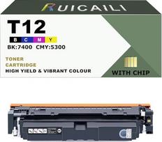 Suderinama T12 tonerio kasetė su mikroschema, tinkanti "Canon i-SENSYS X C1333i C1333iF C1333P" spausdintuvams (1, juoda)