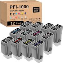 Suderinami PFI-1000 rašalai, skirti CAN „imagePROGRAF PRO-1000“ spausdintuvui, 0545C006, 80 ml (MBK, PBK, C, M, Y, R, GY, B, PGY, PC, PM, CO)