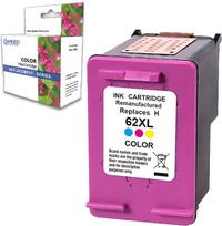 Suderinami rašalo kasetės, skirtos spalvotam spausdintuvui „HP 62 XL“ modeliams „DESKJET 5640“, „5600“, „5644“ ir „7600“