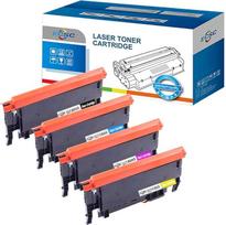 Suderinami tonerio kasetės pakaitalai, skirti „Samsung“ modeliams CLP-360, CLP-365, CLP-365W, CLX-3300, CLX-3305, CLX-3305FN, CLX-3305FW, CLX-3305W, „SL-C410W“, „SL-C460FW“, „SL-C460W“, „CLT-406S“ (B/C/M/Y, 4 vnt. rinkinys)