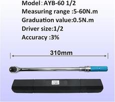 Sukimo momento adapteris, sukimo momento raktas 1/4", 3/8", 1/2" Reguliuojamas raktas Dviračių remonto įrankiai Rankinis raktas Ratchet raktas (AYB-60-1)