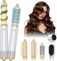 Šukuosenų rinkinys su garbanojimo žnyplėmis, "5-in-1 Airstyler" rinkinys su plaukų džiovintuvu, plaukų džiovintuvo šepečiu, karšto oro šepečiu, automatine garbanojimo žnyplute, tiesinimo šepečiu, plaukų džiovintuvo apimties plaukų džiovintuvo šepečiu