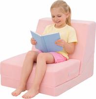 Sulankstoma mažylių kėdė Rožinė sulankstoma vaikiška sofa lova Konvertuojama vaikiška sofa lova
