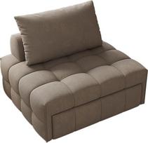 Sulankstoma sofa lova, 3-in-1 daugiafunkcinė sulankstoma sofa lova, modernus minkštasuolis, sofa lova gyvenamajame kambaryje, mažame bute (spalva: kava, dydis: 105 cm)